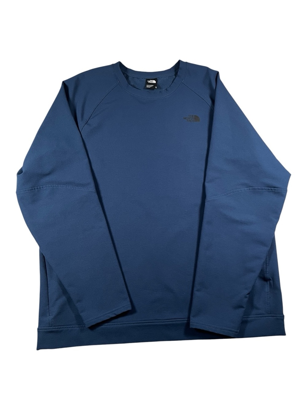 The North Face Mens XL Blue Crewneck Performance Sweatshirt Hiking Gorpcore